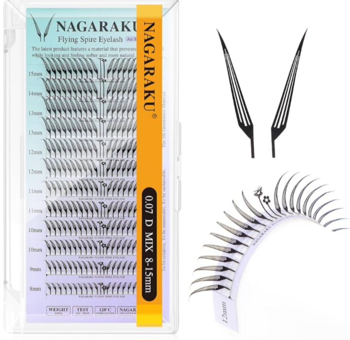 PESTAÑAS PREMADE SPIRE 0.07D MIX