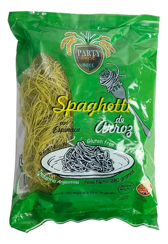SPAGUETTI DE ARROZ ESPINACA