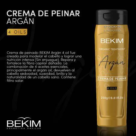 Crema De Peinar Argan 4 Oils X250g Cabello Seco Brillo Bekim