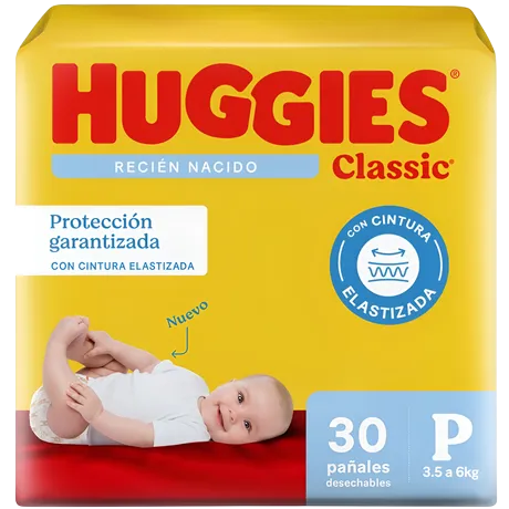 Pañal baby P 30u classic Huggies (6)