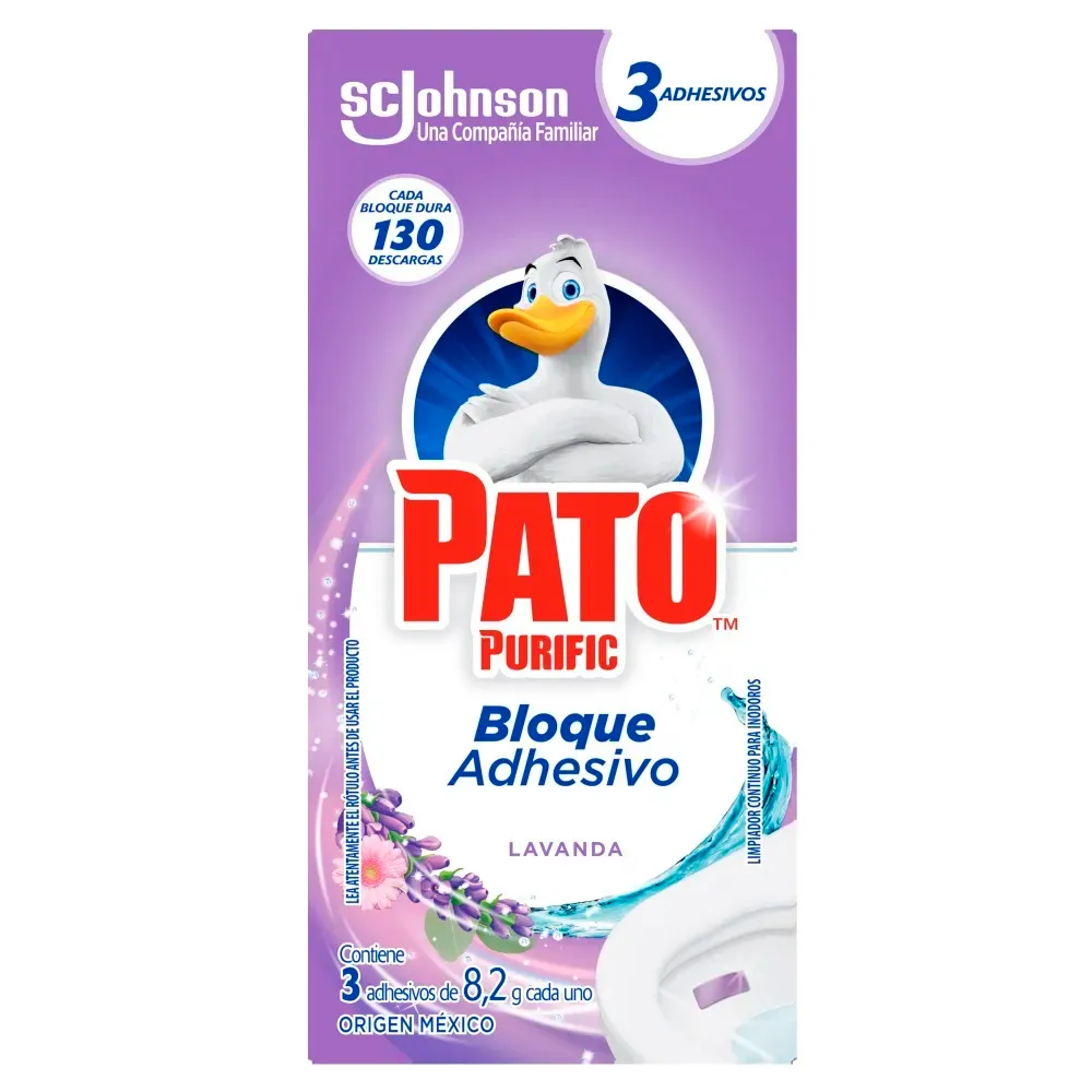 bloque adhesivo pato purific campos lavanda 3u