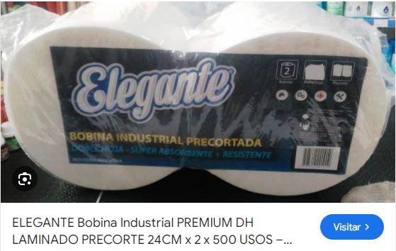 BOBINA INDUSTRIAL ELEGANTE PRE CORTE X2