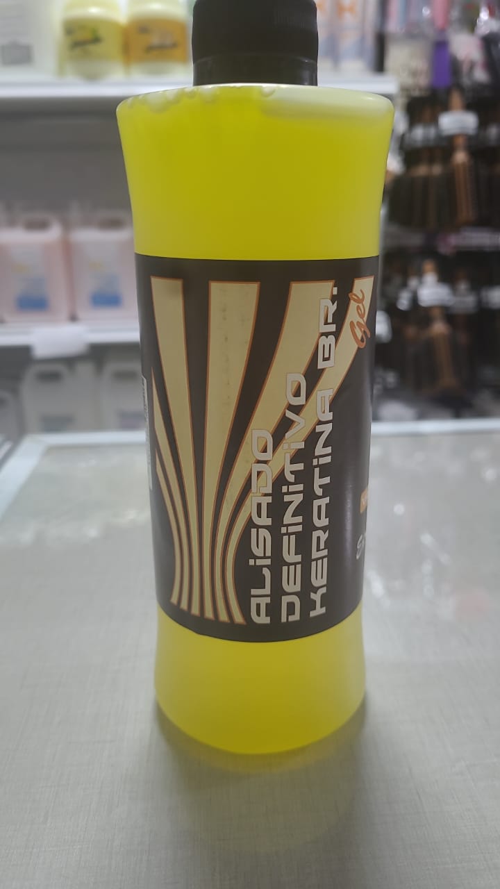 alisado definitivo keratina br 500ml gel vainilla extra fuerte