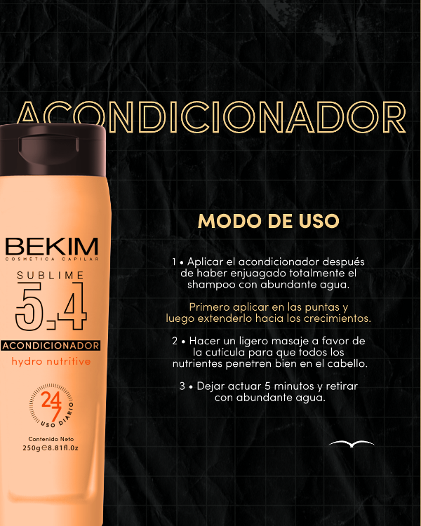 bekim sublime 5.4 ACONDICIONAR hydro nutrive 250g 7798416879602