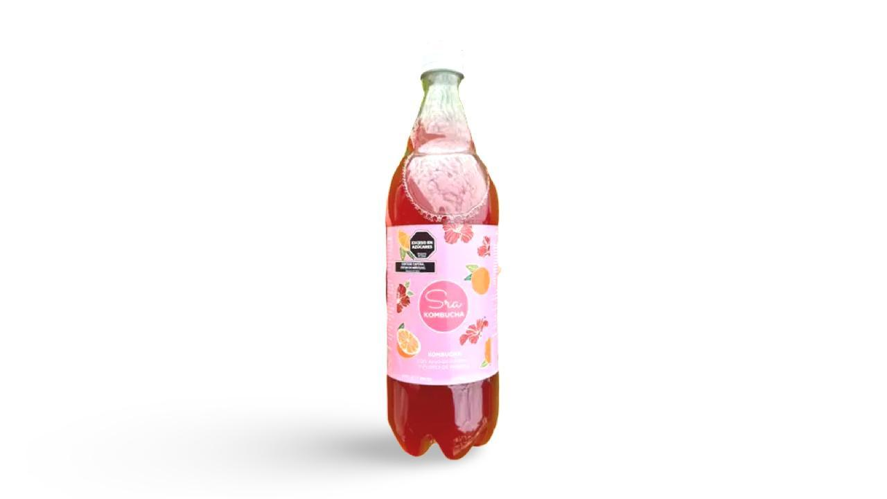 KOMBUCHA DE NARANJA C/HIBISCUS x1l SR. KEFIR
