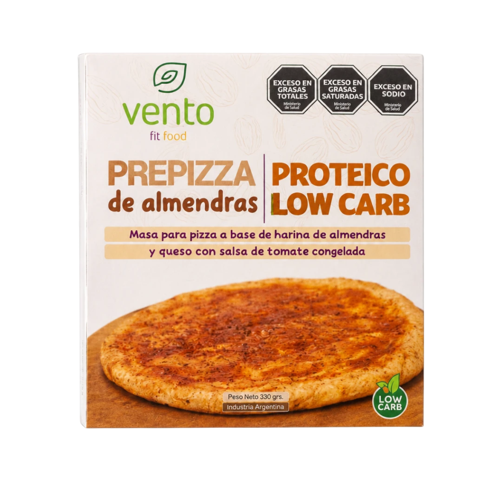 PREPIZZA LOW CARB. C/H. DE ALMENDRAS KETO x 300g VENTO FIT
