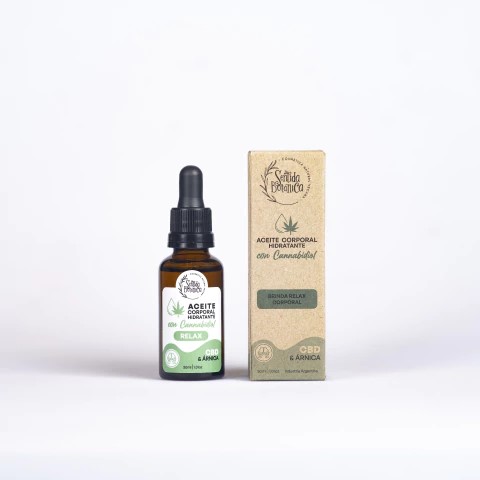 ACEITE CORPORAL HIDRATANTE C/CANNABIDIOL RELAX C/GOTERO X 30 ML SENTIDA BOTANICA