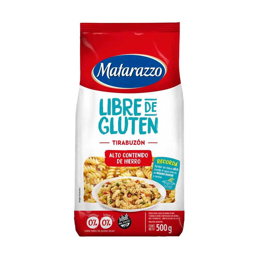 FIDEOS MATARAZZO TIRABUZON X 500 GRS