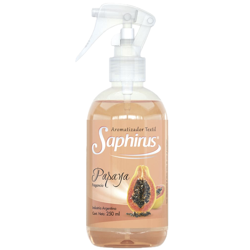Aromatizador textil 250ml papaya Saphirus (12)