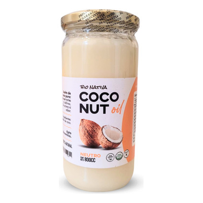 ACEITE DE COCO X 800 CC NEUTRO BIO NATIVA