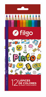 LAPICES DE COLORES FILGO PINTO X 12 LARGOS