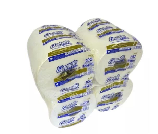 TOALLAS EN ROLLO ELEGANTE X4 200M COD1026
