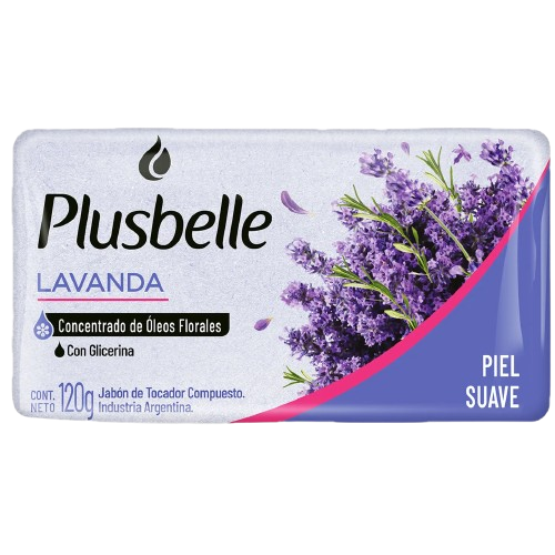 Jabon tocador 120g lavanda Plusbelle (81)
