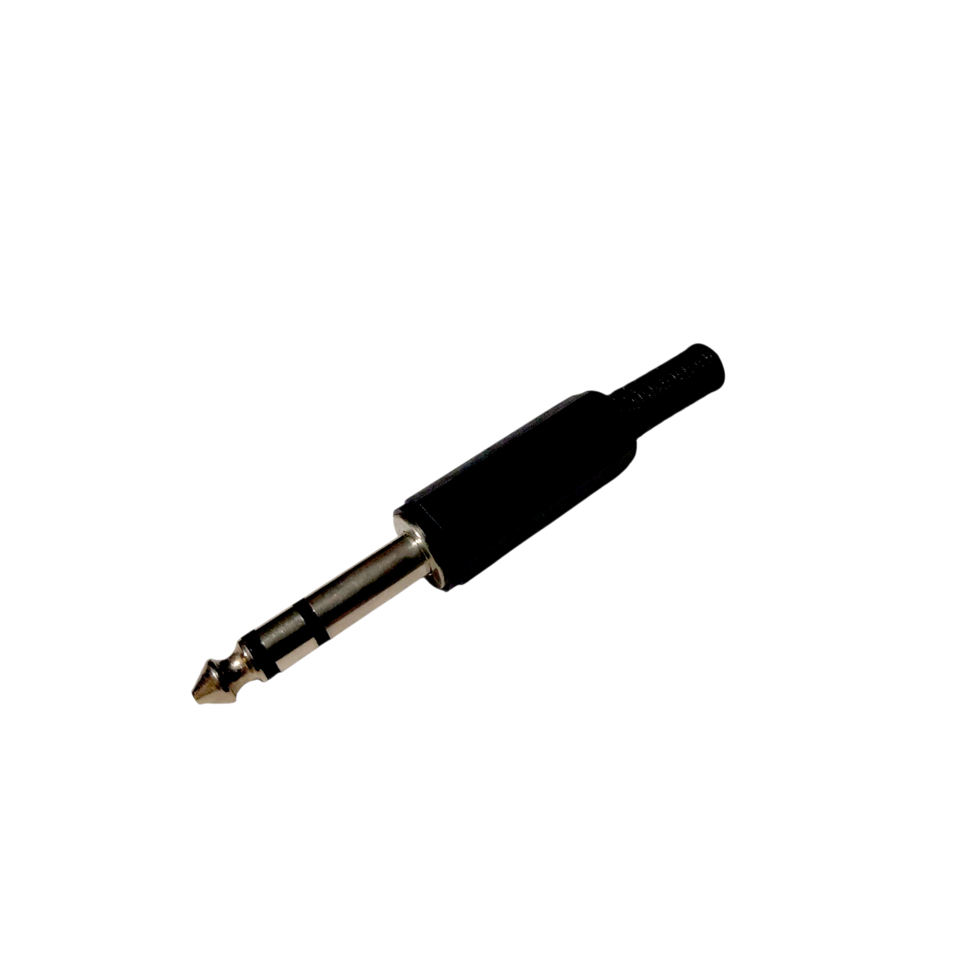 P100-PLUG 6,5 STEREO PLASTICO NEGRO