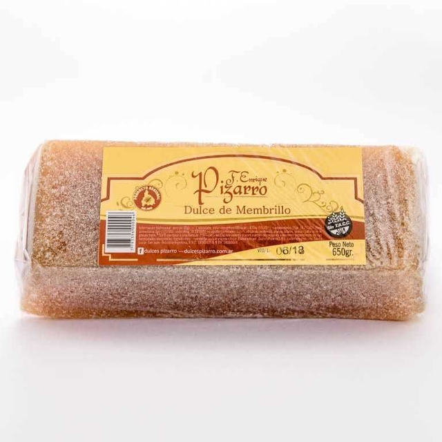 LINGOTE DE MEMBRILLO C/AZUCAR X 454 GRS