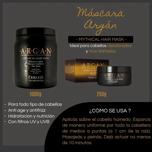 FIDELITÉ MASCARA ARGÁN X 250ML