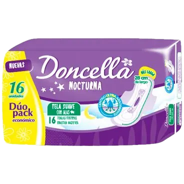 Toallitas femeninas 16u nocturna Doncella (25)