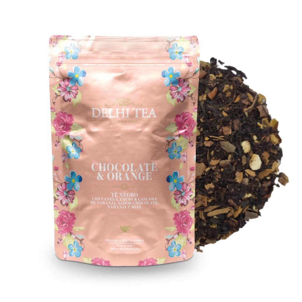 TE CHOCOLATE & ORANGE X 40 GRS DELHI TEA