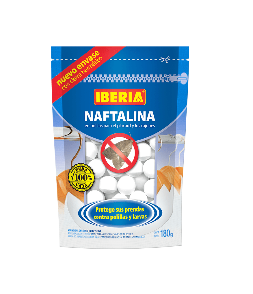 Pastillas naftalina 180g iberia