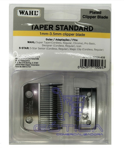 Cuchilla Wahl Taper Standard repuesto