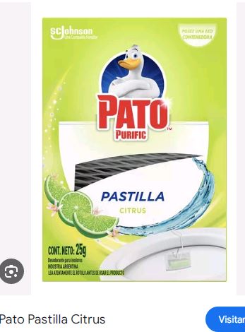 Pastilla p/ baño Pato citrus 25gr