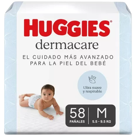Pañal baby M 58u dermacare Huggies (3)