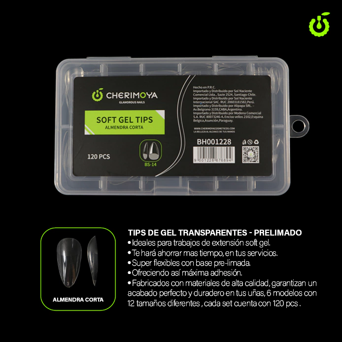TIPS ALMENDRA CORTO CAJA 120 U CHERIMOYA