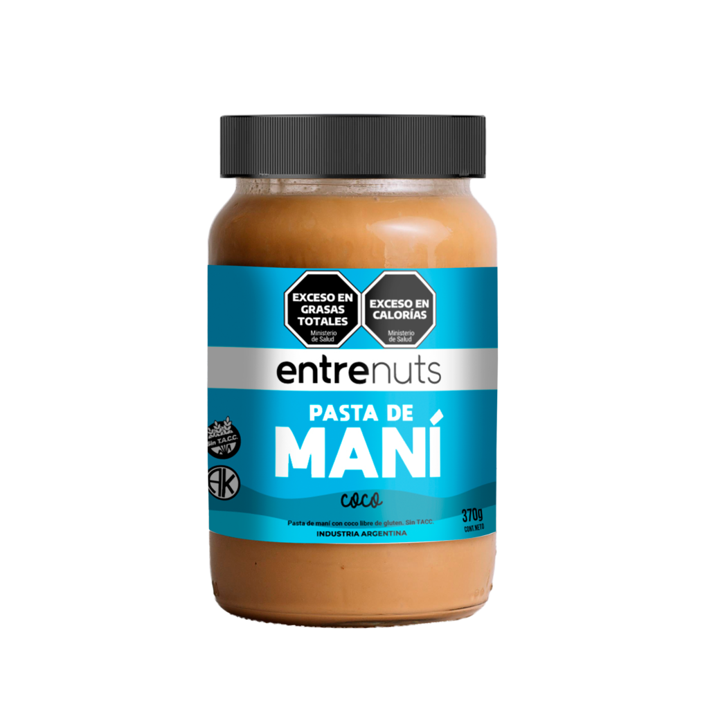 PASTA DE MANI COCO X 370 GRS ENTRENUTS