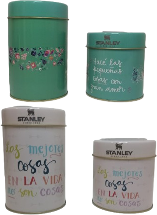 Yerbera + Azucarera - Cilíndricas