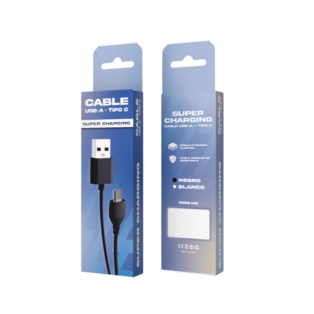 cable usb tipo c mods-142 negro 5a