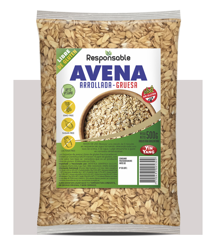 AVENA TRADICIONAL S/TACC X 400 GRS YIN YANG