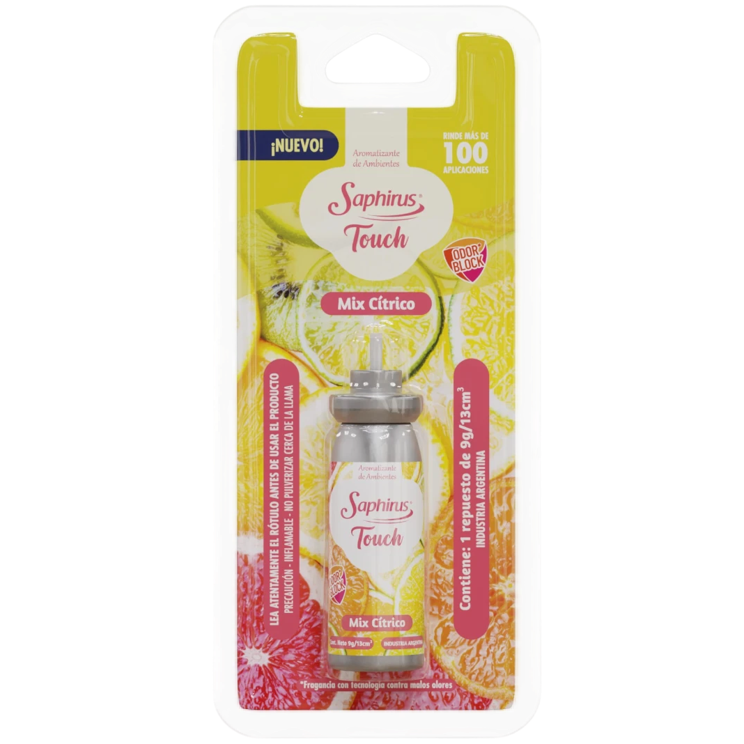Aromatizante touch rep mix citrico Saphirus