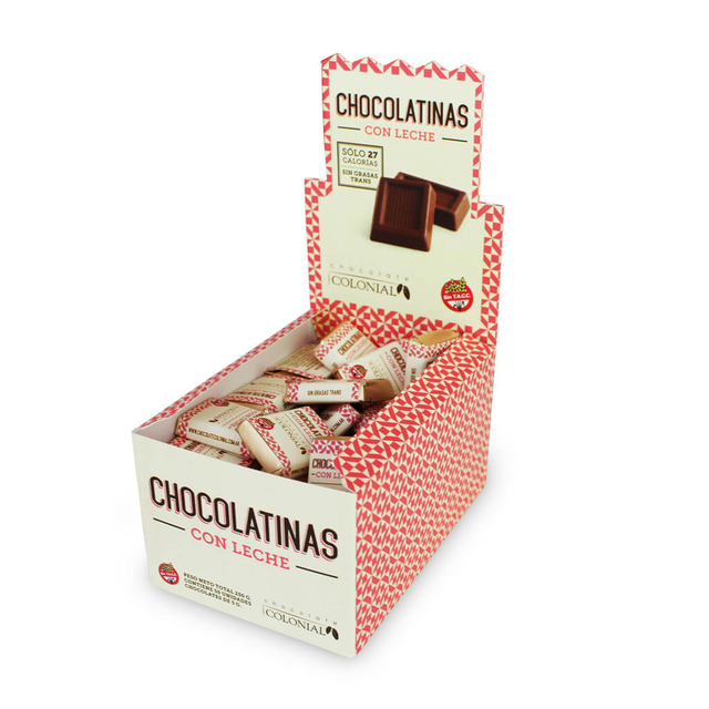 CHOCOLATINAS CON LECHE X 5 GR  COLONIAL