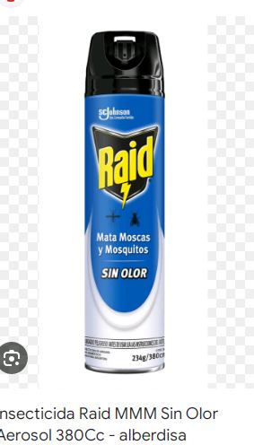 Insecticida RAID sin olor mata moscos y mosquitos