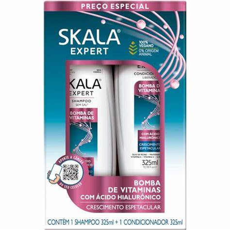 skala bomba de vitaminas shampoo acondicionador 325ml