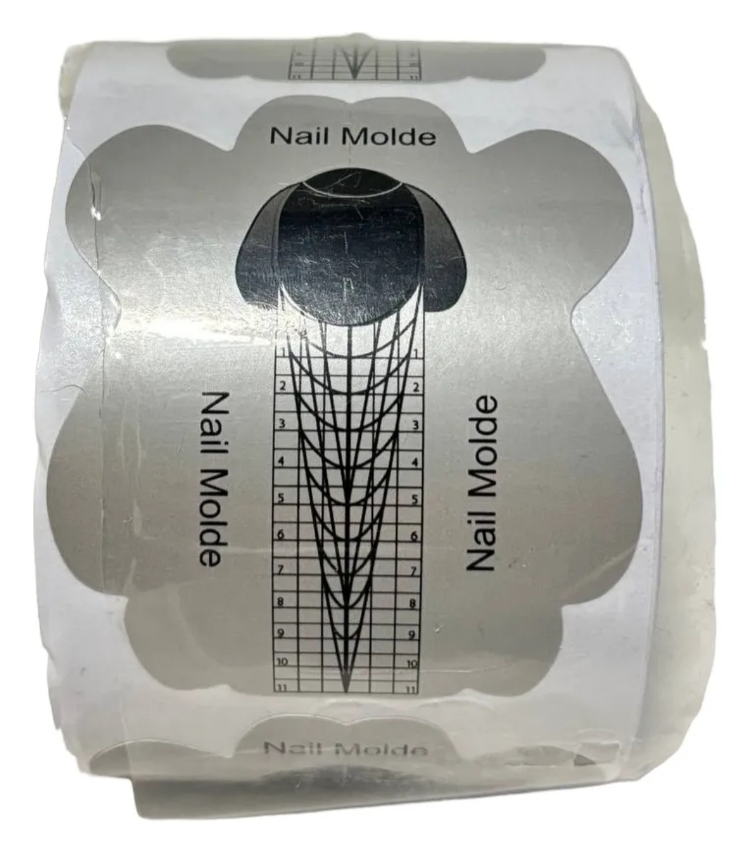 MOLDE PAPEL GRIS POR 10U