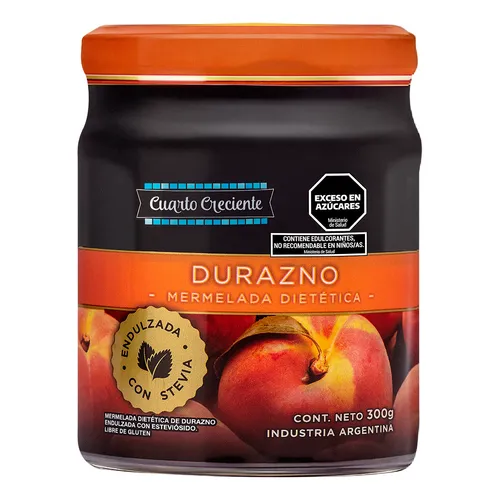 MERMELADA DE DURZAZNO X 280 GR CUARTO CRECIENTE