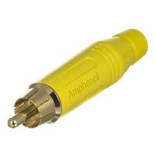 ACPRYEL-AMPHENOL CONECTORES RCA MACHO AMARILLO