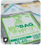 BOLSA CONSORCIO BIOBAG 45X60 10U (100 PAQ)