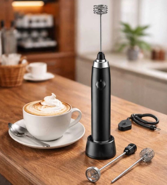 Batidor de cafe con carga USB