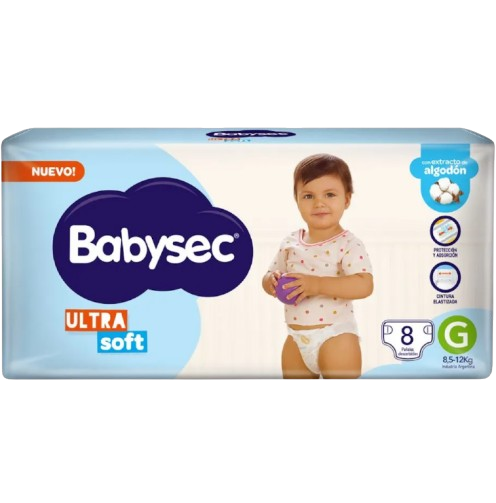 Pañal baby G 8u ultra soft Babysec (20)