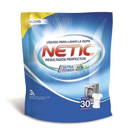 Jabon Liquido para Ropa Netic x 3lts