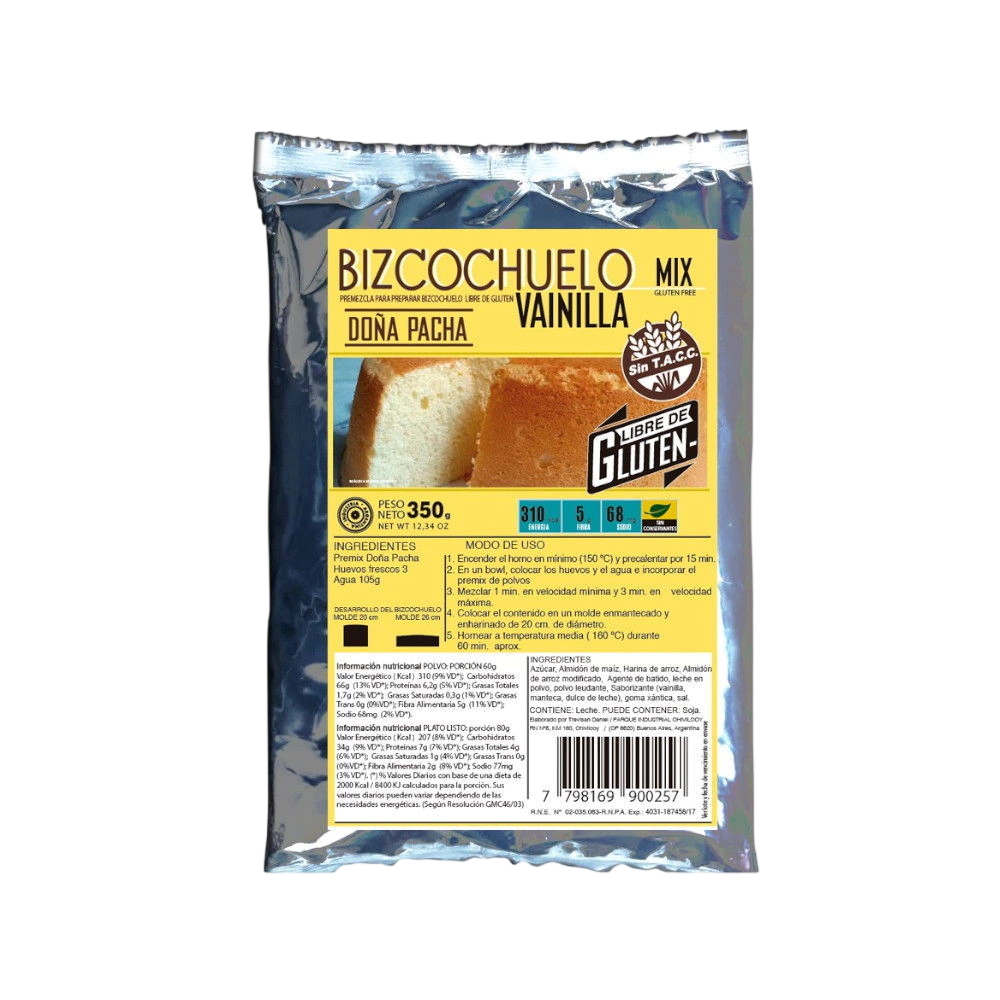 PREMEZCLA BIZ. VAINILLA x 350g DOÑA PACHA