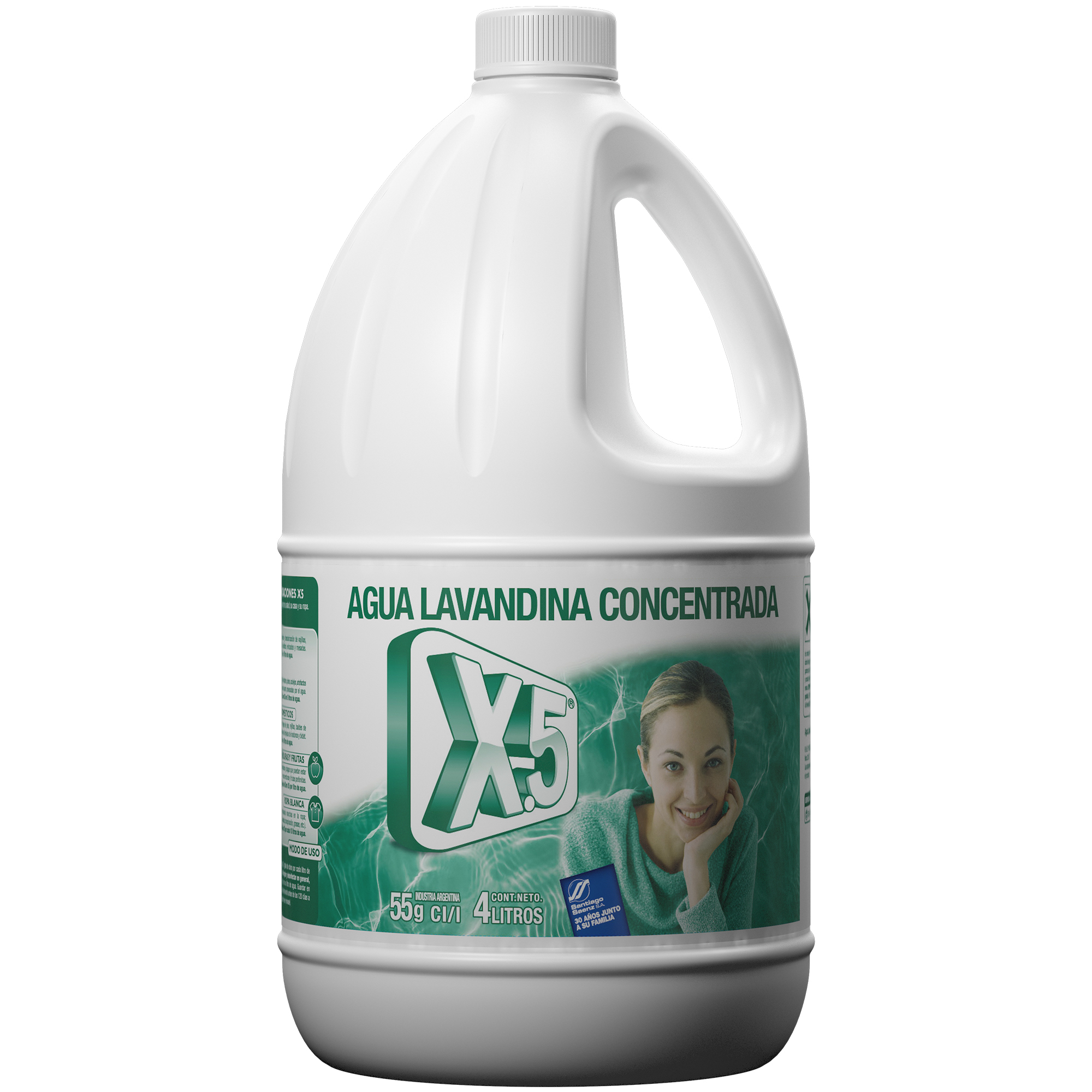 lavandina 4litros marca X5