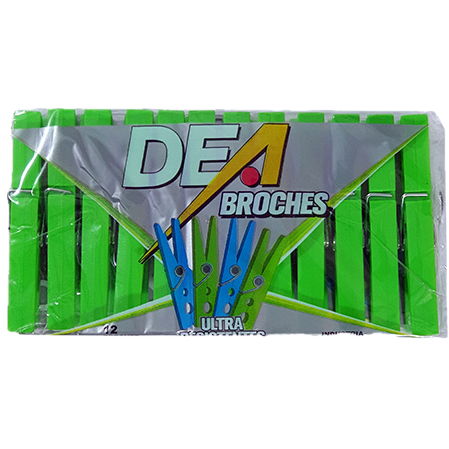 Broches plastico 12u Dea (12)