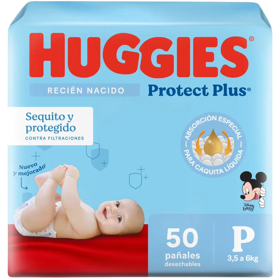 Pañal baby P 50u protect plus Huggies (2)