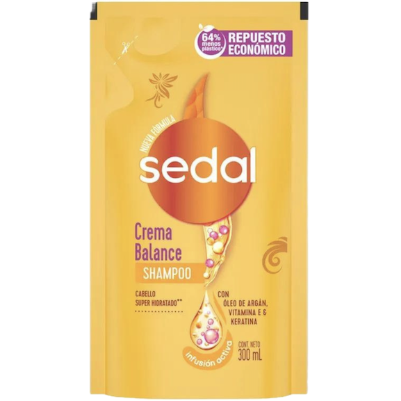Shampoo 300ml DP crema balance Sedal (12)