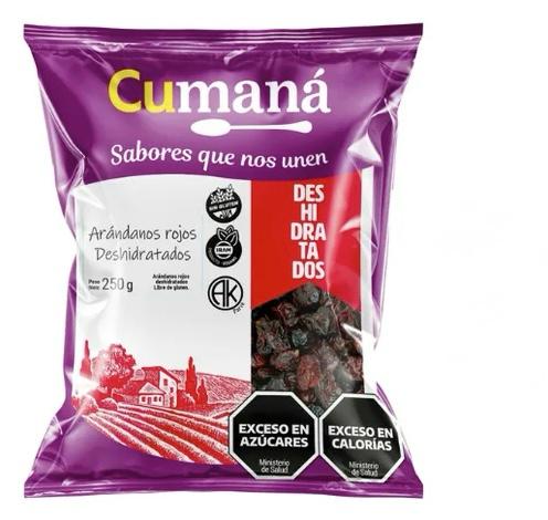 ARANDANOS DESHIDRATADOS DOY PACK x 250g CUMANA