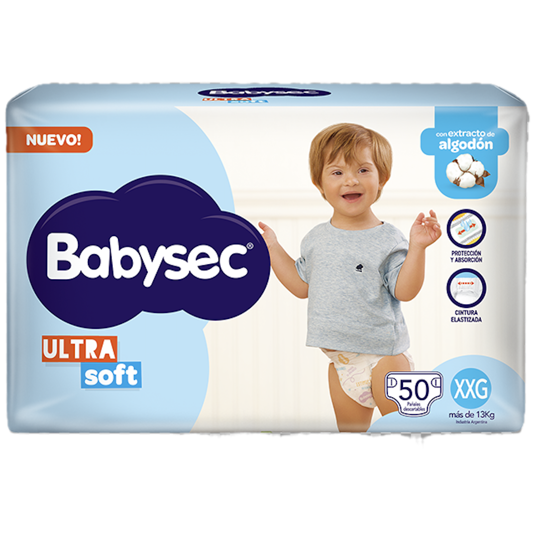 Pañal baby XXG 50u ultra soft Babysec (4)