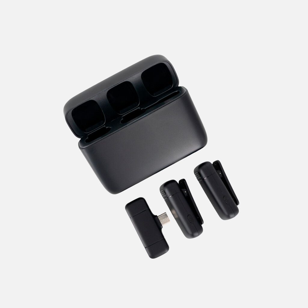 MICROFONO INALAMBRICO tc DOBLE CON ALMACENADOR DE CARGA